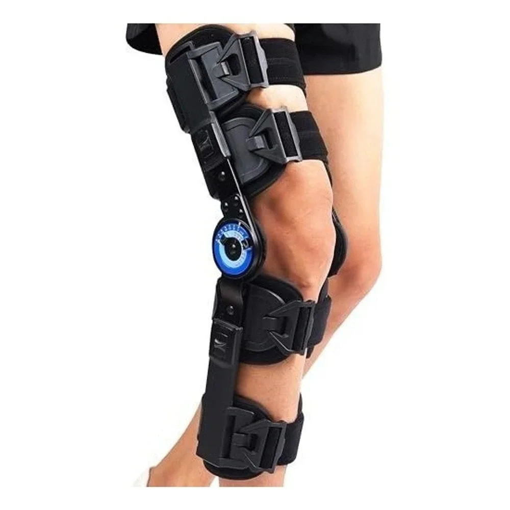 Orthomen ROM Hinged Knee Brace Adjustable Post Op Recovery ACL PCL MCL LCL